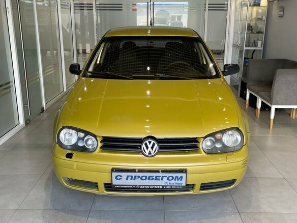 1999 Volkswagen Golf IV, жёлтый - вид 1