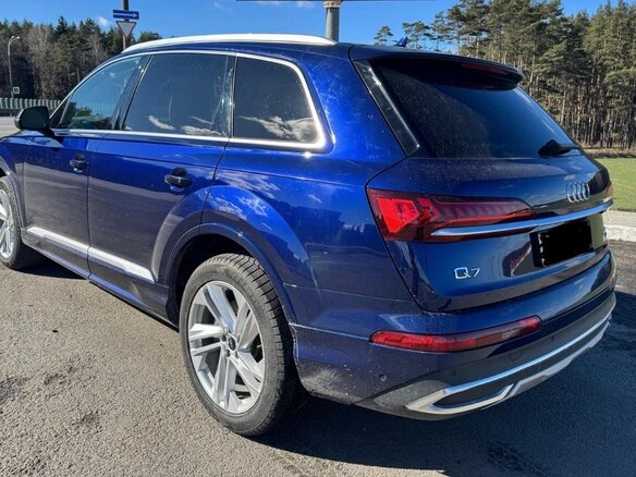 2020 Audi Q7 II (4M), синий, 4590000 рублей - вид 3