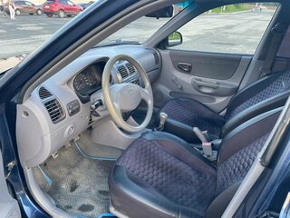 2006 Hyundai Accent ТагАЗ II, синий, 370000 рублей, вид 4