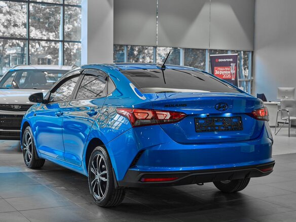 2021 Hyundai Solaris II Рестайлинг, синий, 1499000 рублей - вид 3