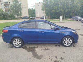 2016 Kia Rio III Рестайлинг, синий, 1090000 рублей, вид 4