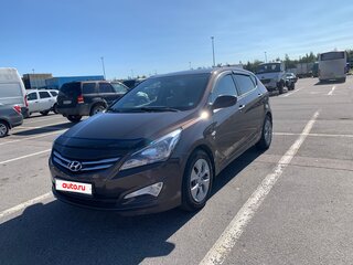 2014 Hyundai Solaris I Рестайлинг, коричневый, 1040000 рублей, вид 1