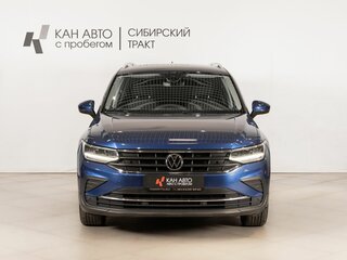 2021 Volkswagen Tiguan II Рестайлинг, синий, 3250000 рублей, вид 2