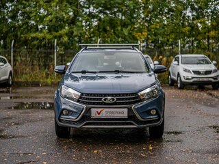 2019 Lada (ВАЗ) Vesta SW I, синий, 870000 рублей, вид 3