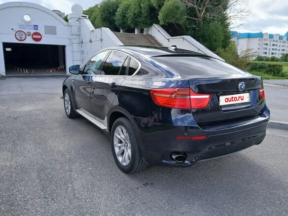 2009 BMW X6 35d I (E71), синий - вид 6