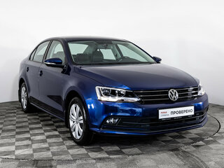 2015 Volkswagen Jetta VI Рестайлинг, синий, 1225000 рублей, вид 3