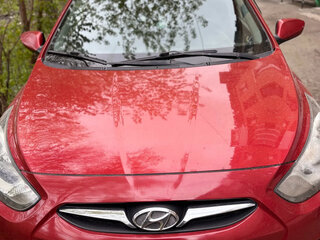 2011 Hyundai Solaris I, красный, 585000 рублей, вид 3