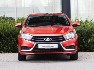2017 Lada (ВАЗ) Vesta I, красный, 610000 рублей, вид 3