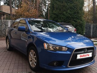 2011 Mitsubishi Lancer X Рестайлинг, синий, 850000 рублей, вид 3