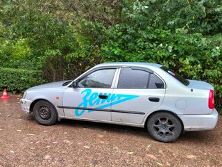 2008 Hyundai Accent ТагАЗ II, серебристый, 130000 рублей, вид 3