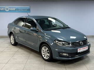 2020 Volkswagen Polo VI, синий, 980000 рублей, вид 3