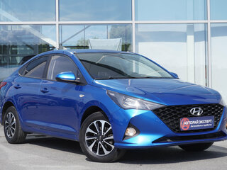 2020 Hyundai Solaris II Рестайлинг, синий, 1530000 рублей, вид 3