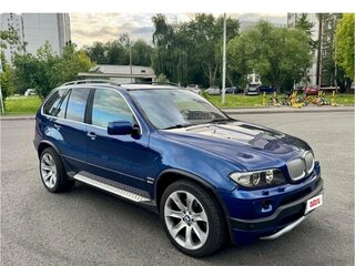 2005 BMW X5 4.4i I (E53) Рестайлинг, синий, 850000 рублей, вид 4