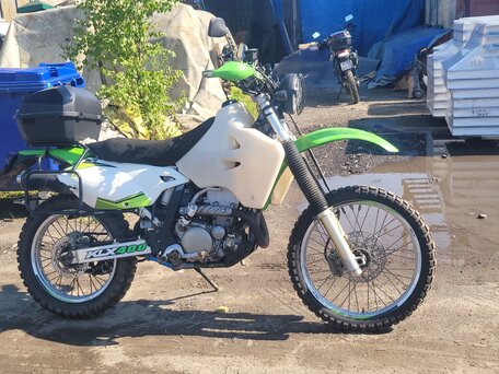 2003 Kawasaki KLX 400, зелёный, 425000 рублей, вид 1