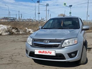 2015 Lada (ВАЗ) Granta I, серебристый, 350000 рублей, вид 2