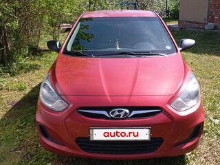 2012 Hyundai Solaris I, пурпурный, 600000 рублей, вид 2