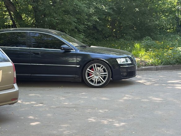 2004 Audi A8 Long II (D3), чёрный - вид 4