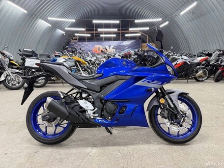 2021 Yamaha YZF-R3, синий, 499999 рублей, вид 1