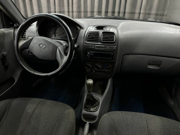 2008 Hyundai Accent ТагАЗ II, чёрный, 199999 рублей - вид 9