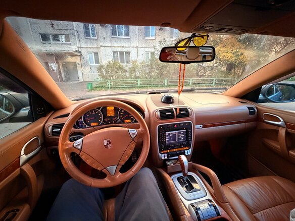 2007 Porsche Cayenne S I Рестайлинг (957), бежевый, 1300000 рублей - вид 4