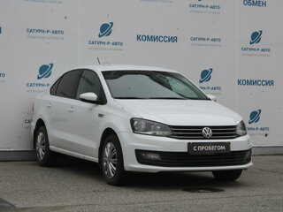 2016 Volkswagen Polo V Рестайлинг, белый, 1150000 рублей, вид 3