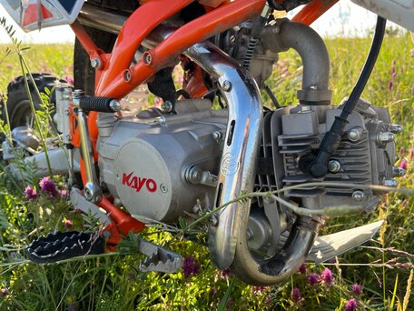2024 Kayo Basic TT125EM, белый, 70000 рублей, вид 3