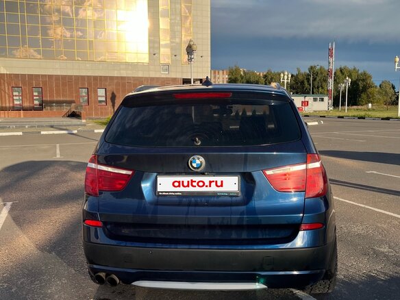 2011 BMW X3 35i xDrive II (F25), синий, 1590000 рублей - вид 2