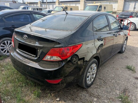 2014 Hyundai Solaris I, чёрный, 674000 рублей - вид 5
