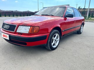 1991 Audi 100 IV (C4), красный, 320000 рублей, вид 2