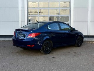 2015 Hyundai Solaris I Рестайлинг, синий, 946000 рублей, вид 5