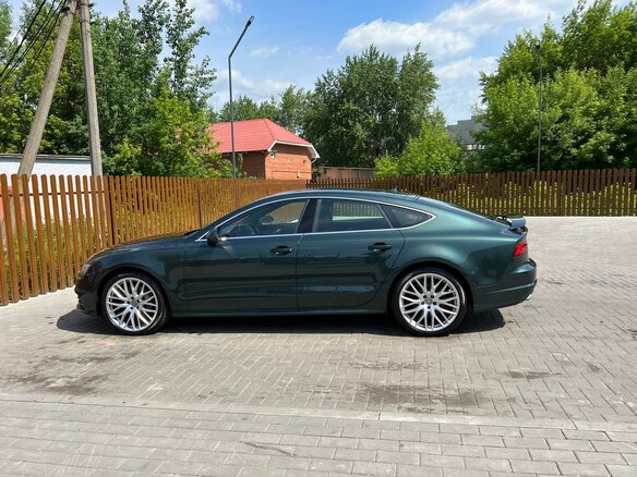 2016 Audi A7 I (4G) Рестайлинг, зелёный, 4100000 рублей