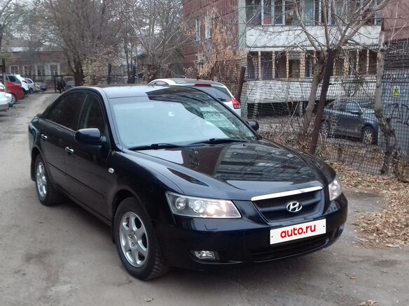 2007 Hyundai Sonata V (NF), чёрный, 670000 рублей