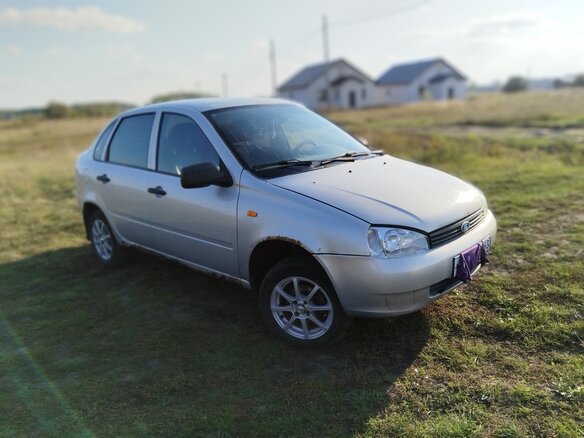 2010 Lada (ВАЗ) Kalina I, серебристый - вид 3