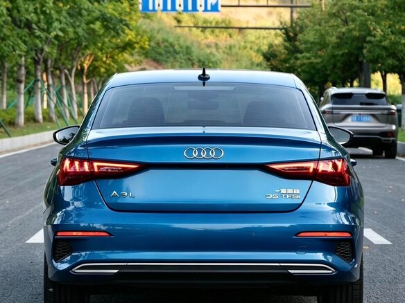 2021 Audi A3 35 TFSI Long IV (8Y), синий, 1700000 рублей - вид 4