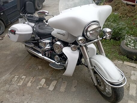 2003 Yamaha XVS400 Drag Star, белый, 450000 рублей, вид 1
