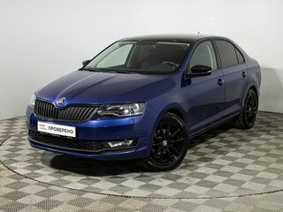 2017 Skoda Rapid I Рестайлинг, синий, 1349900 рублей, вид 1