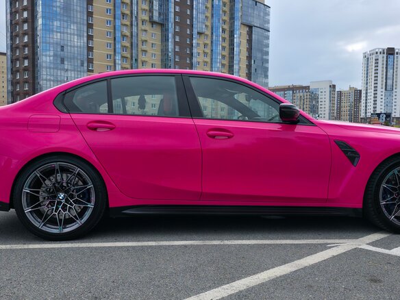 2022 BMW M3 Competition Package VI (G80), розовый, 7750000 рублей - вид 12