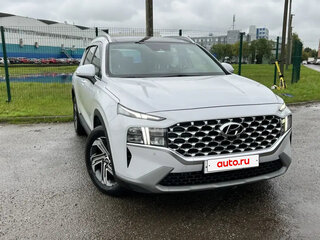 2021 Hyundai Santa Fe IV Рестайлинг, белый, 3500000 рублей, вид 3