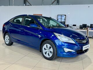 2015 Hyundai Solaris I Рестайлинг, синий, 1049000 рублей, вид 5