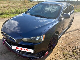 2008 Mitsubishi Lancer X, синий, 560000 рублей, вид 2