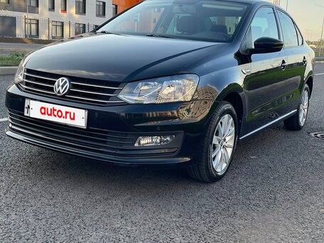 2019 Volkswagen Polo V Рестайлинг, чёрный, 1440000 рублей, вид 3