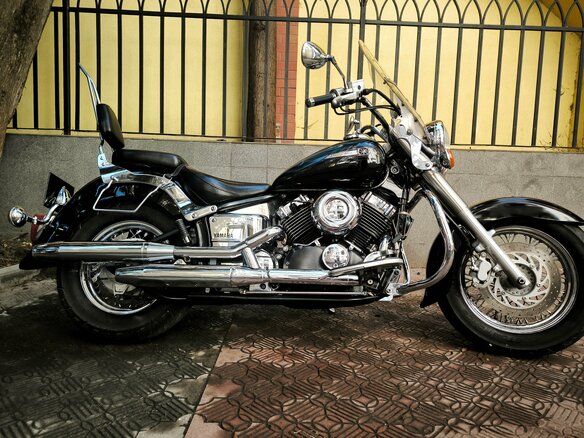 2004 Yamaha XVS400 Drag Star, чёрный, 450000 рублей - вид 12