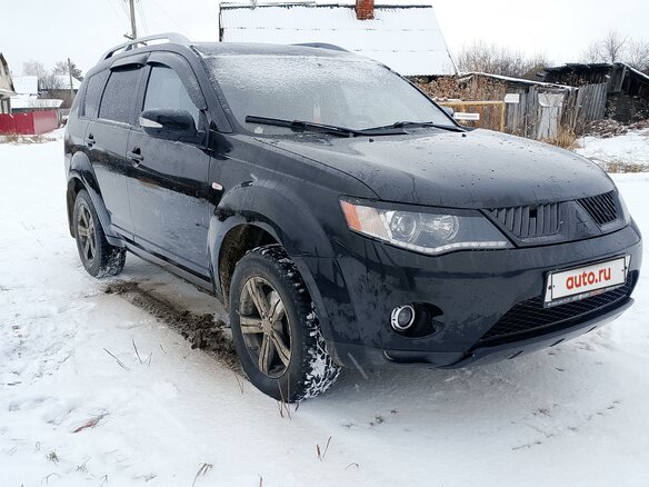 2008 Mitsubishi Outlander II, чёрный, 1200000 рублей - вид 2