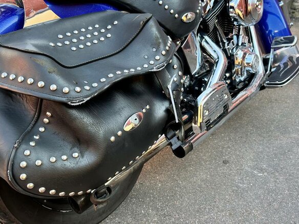 2001 Harley-Davidson Heritage, синий, 540000 рублей - вид 3
