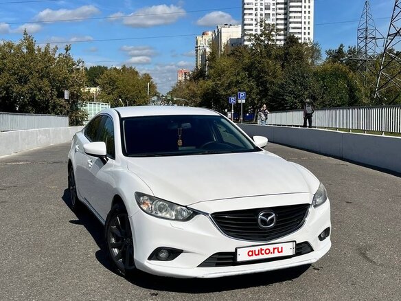 2015 Mazda 6 III (GJ) Рестайлинг, белый, 1350000 рублей - вид 3