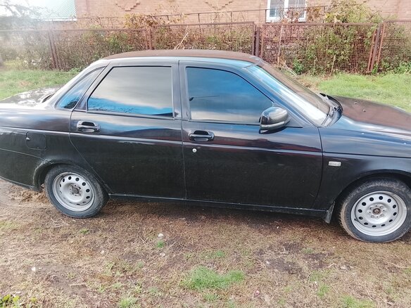 2007 Lada (ВАЗ) Priora I, чёрный - вид 5
