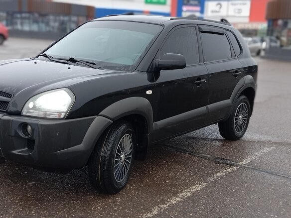 2008 Hyundai Tucson I, чёрный, 900000 рублей - вид 4