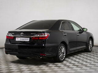 2016 Toyota Camry VII (XV50) Рестайлинг, чёрный, 1997000 рублей, вид 5