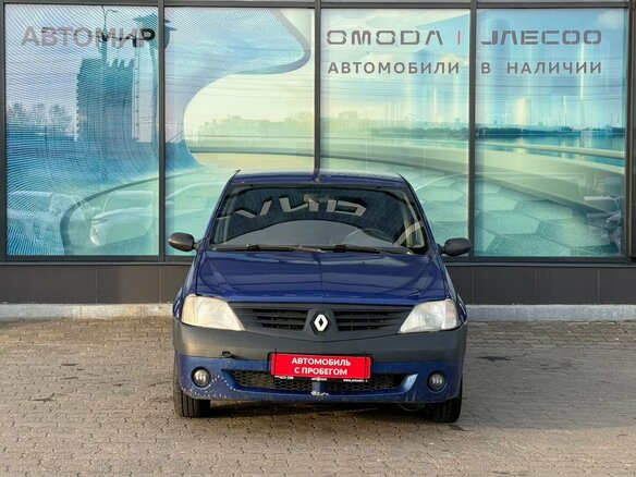 2005 Renault Logan I, синий, 115000 рублей - вид 1