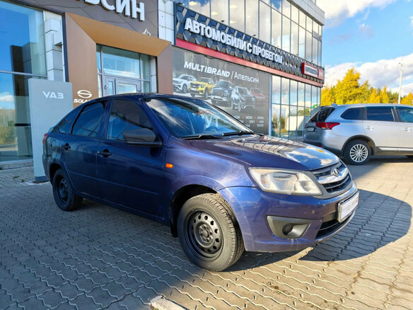 2015 Lada (ВАЗ) Granta I, синий, 351073 рублей - вид 4